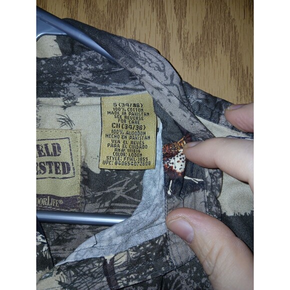 Field Tested By Outdoor Life Shirt Bird Hunting Print Men's Small (34/36) Cotton - Picture 4 of 16